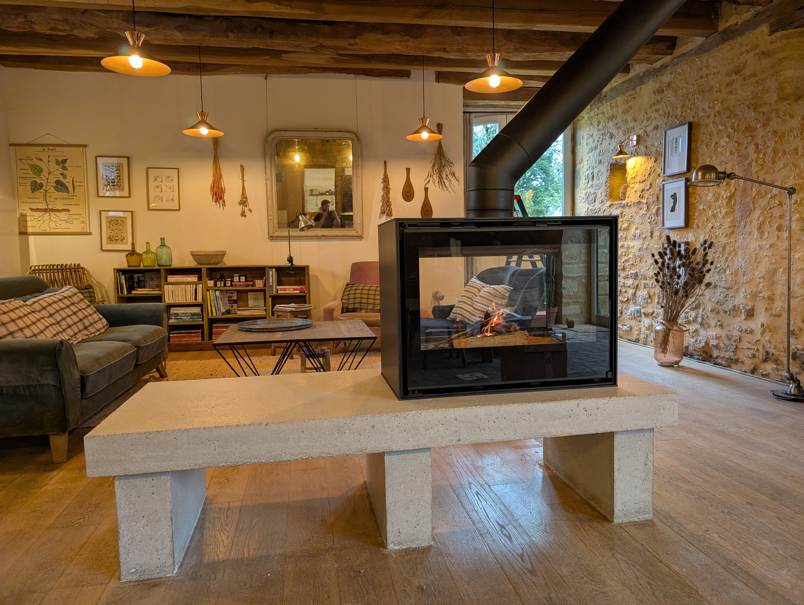 pose poele bois becafire projet belves 5 joanny ramonage installation 3