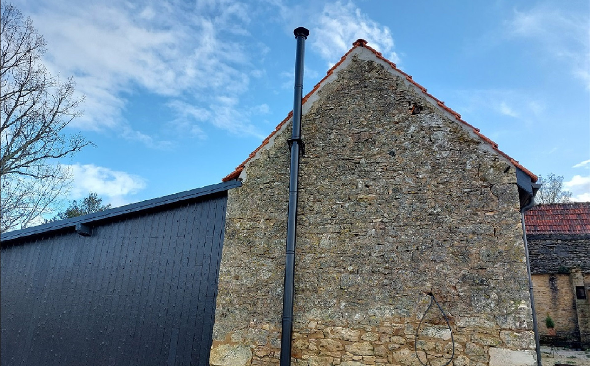 pose sortie murale inox joanny ramonage installation 1